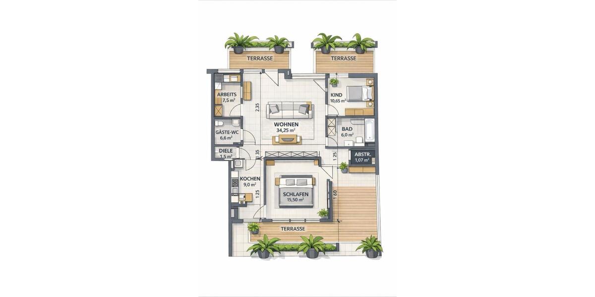 Einfamilienhaus Nalbach - 4 Zimmer, 110 m&sup2;, 1.000&euro; | Angebot:24745387