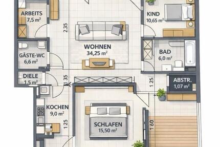 Haus Nalbach - 4 Zimmer, 110 m&sup2;, 1.000&euro; | Angebot:24745387