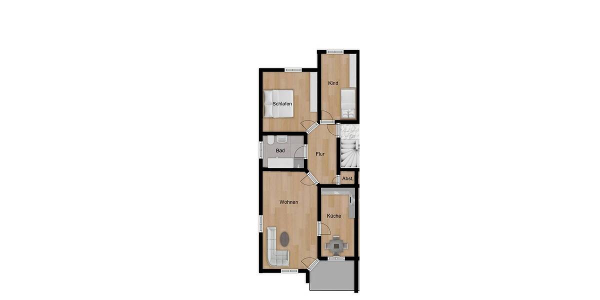 Terrassenwohnung Donauwörth - 3 Zimmer, 73 m&sup2;, 800&euro; | Angebot:26475129