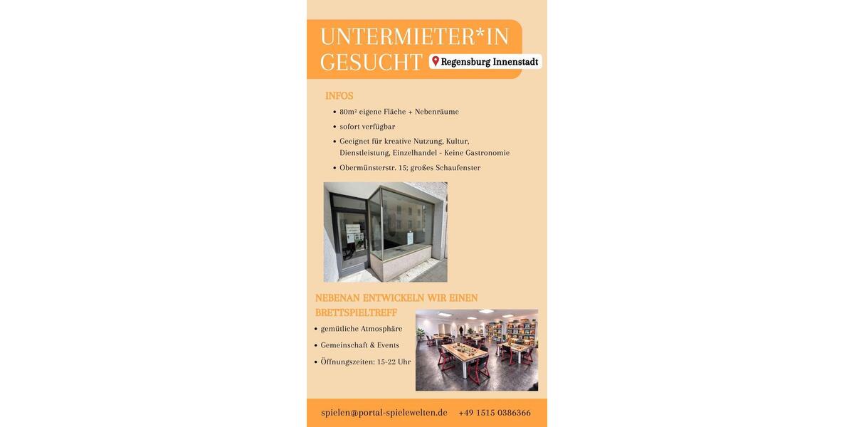 Gewerbeobjekt Regensburg Galgenberg - 1.650&euro; | Angebot:26577450