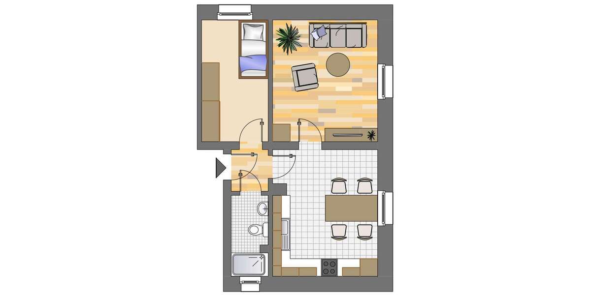 Wohnung zum Mieten in Dortmund 406 € 43.34 m² 2 zimmer