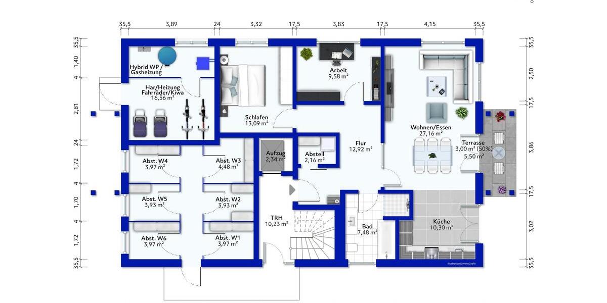 Erdgeschoßwohnung Wernigerode - 3 Zimmer, 86 m&sup2;, 1.242&euro; | Angebot:26462688