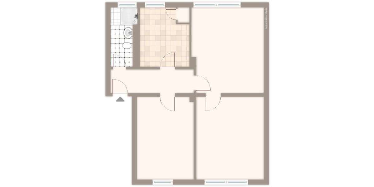 Etagenwohnung Mönchengladbach Mülfort - 3 Zimmer, 52 m&sup2;, 519&euro; | Angebot:26750172