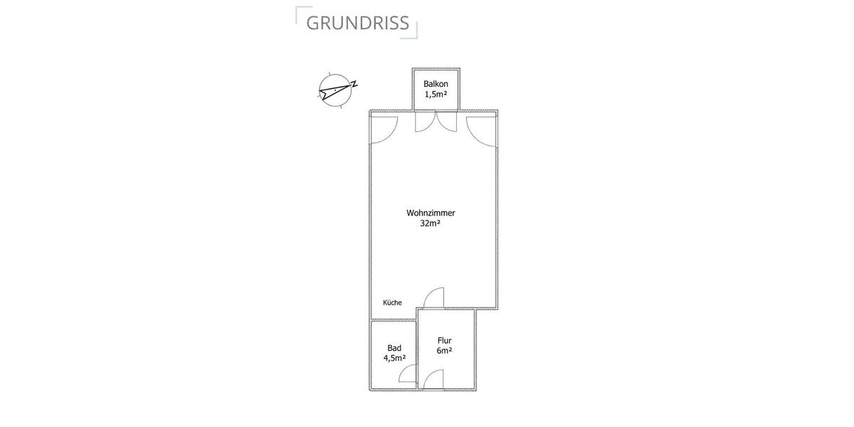 Etagenwohnung Untermeitingen - 1 Zimmer, 44 m&sup2;, 680&euro; | Angebot:26579882
