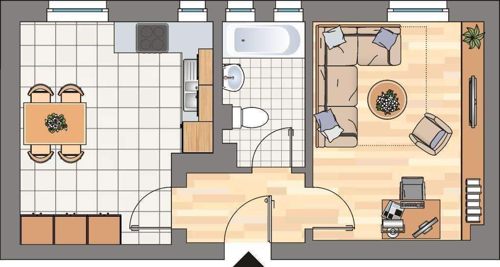 Wohnung zum Mieten in Herne 469 € 56 m² 2 zimmer