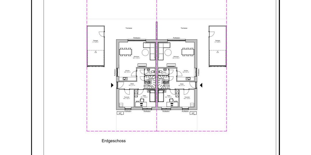 Doppelhaushälfte Bassum - 6 Zimmer, 117 m&sup2;, 1.500&euro; | Angebot:25397213