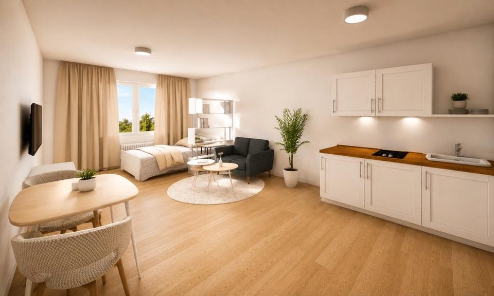 Wohnen auf Zeit Ravensburg - 1.5 Zimmer, 32 m&sup2;, 900&euro; | Angebot:26634798