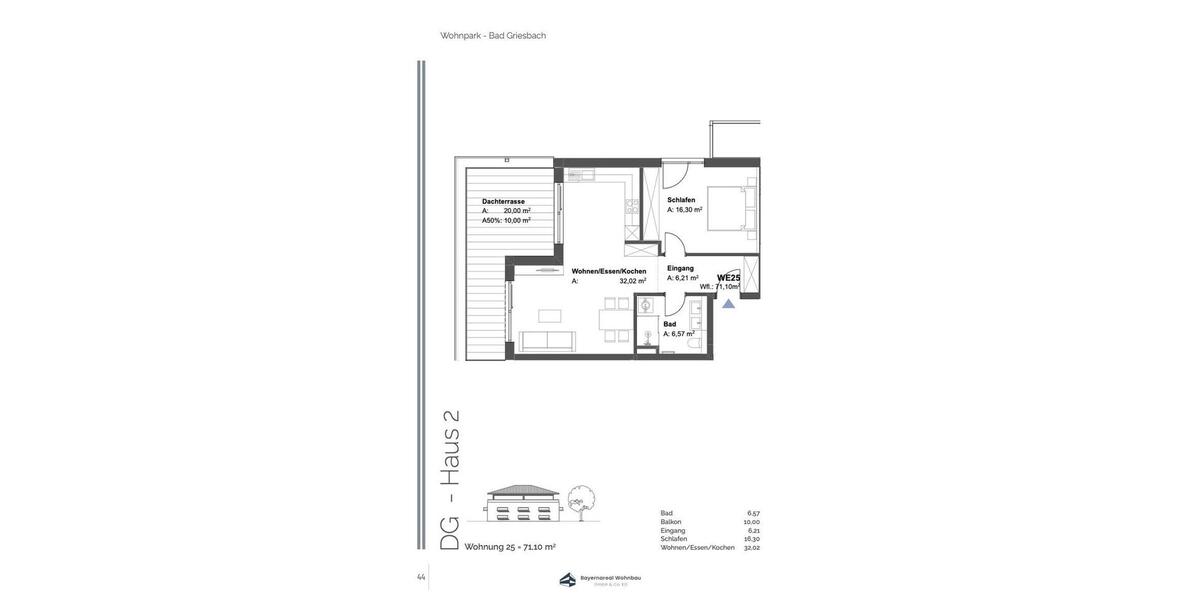 Erstbezug barrierefreies Penthouse mit 2 Zimmern - KFW 40 NH 2 zimmer