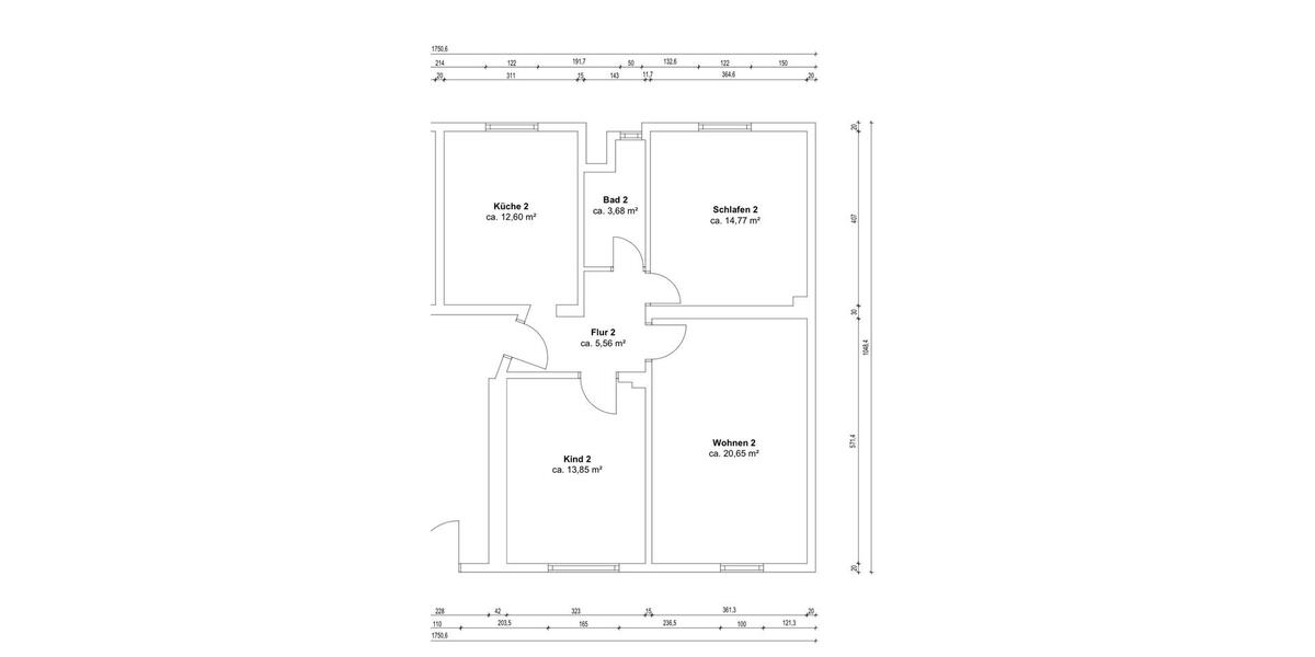 Erdgeschoßwohnung Seelze - 3 Zimmer, 72 m&sup2;, 600&euro; | Angebot:26581839