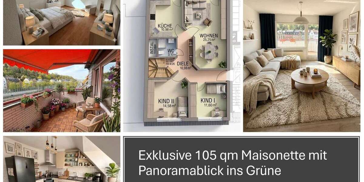 Etagenwohnung Koblenz Süd - 4 Zimmer, 105 m&sup2;, 1.050&euro; | Angebot:26071281