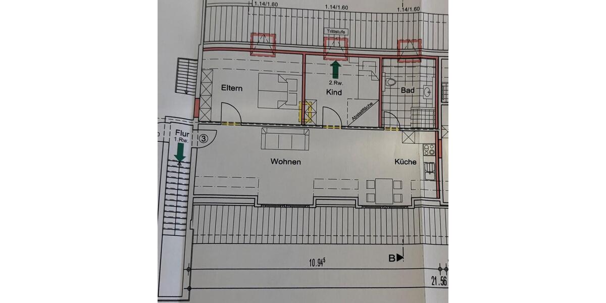Dachgeschoßwohnung Bredstedt - 3 Zimmer, 66 m&sup2;, 858&euro; | Angebot:26655353