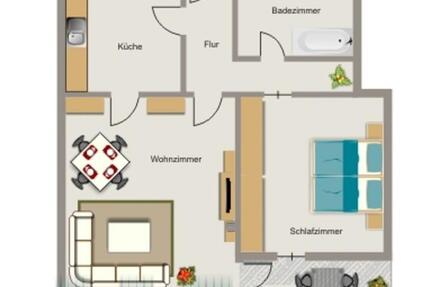 Bei VIVAWEST die Sonnenstrahlen auf der eigenen Terrasse genießen. zimmer