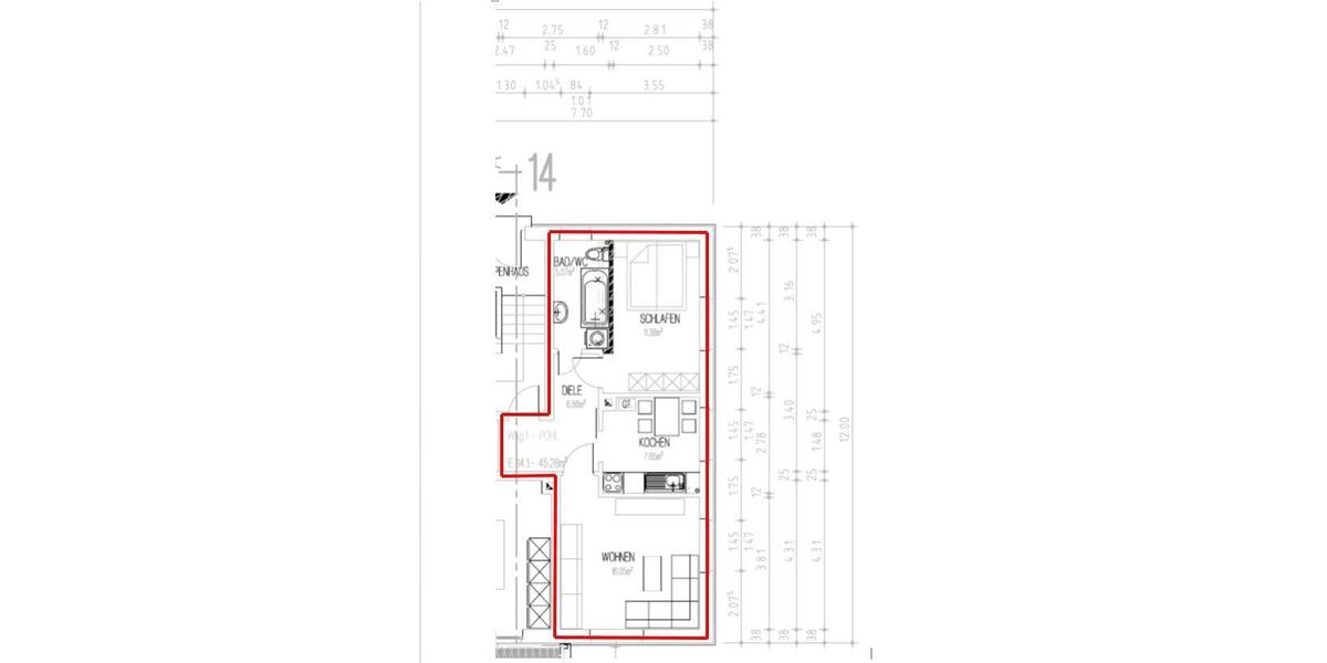 Erdgeschoßwohnung Hartmannsdorf - 2 Zimmer, 45 m&sup2;, 270&euro; | Angebot:26251359
