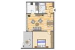 Etagenwohnung Gelsenkirchen Gelsenkirchen-Nord - 2 Zimmer, 59 m&sup2;, 439&euro; | Angebot:26349954