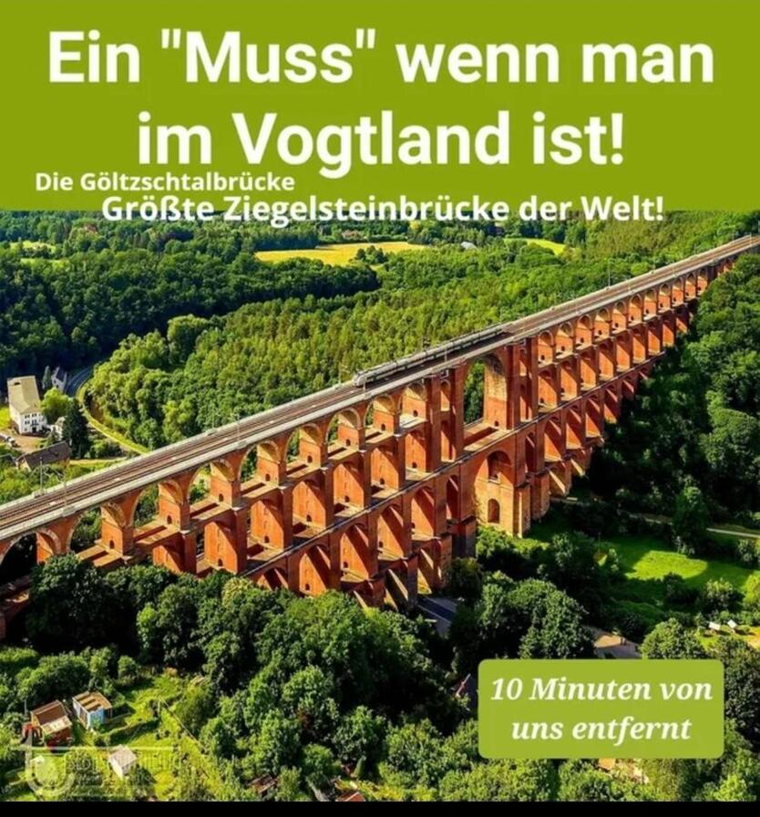 FerienWohnung Blick Mylau Reichenbach im Vogtland Fewo Unterkunft
