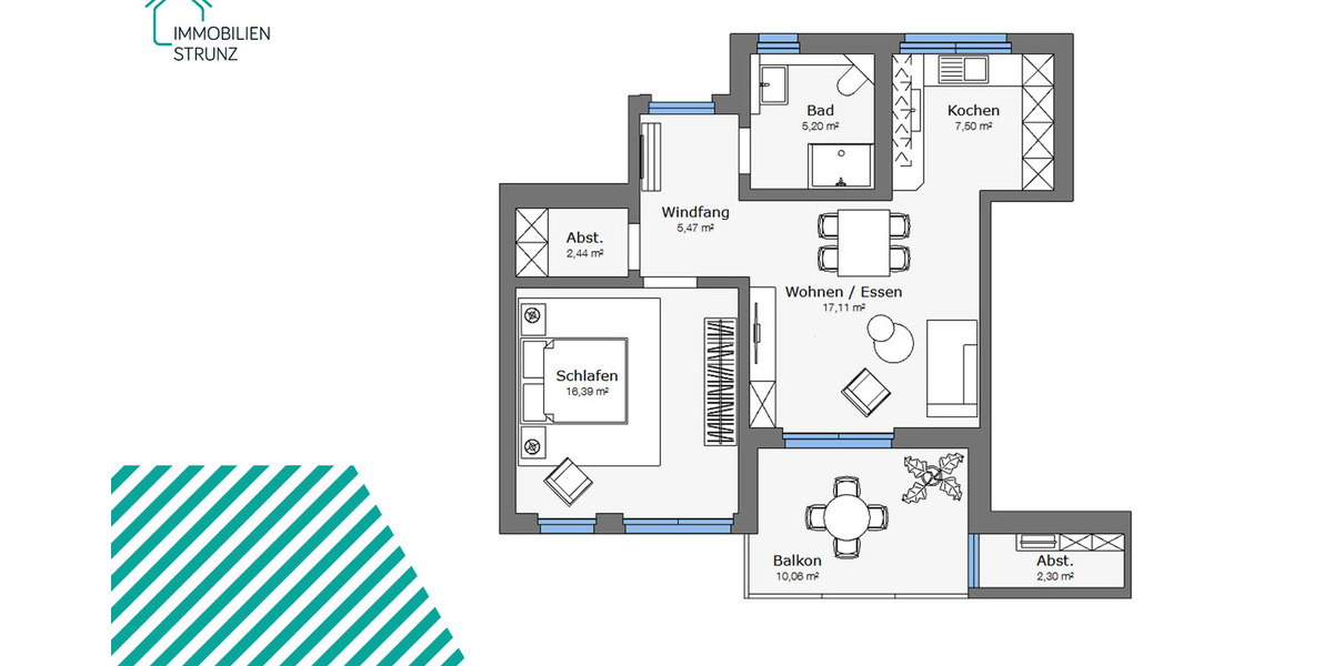 Etagenwohnung Obermichelbach - 2 Zimmer, 62 m&sup2;, 890&euro; | Angebot:25877472