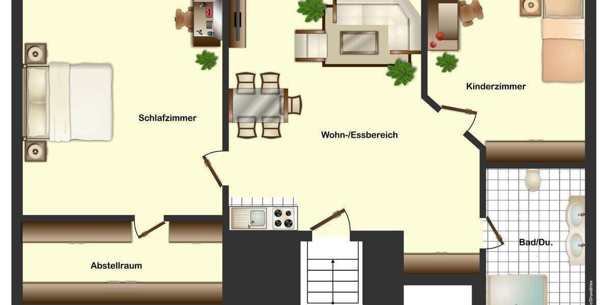 Etagenwohnung Crailsheim Roter Buck - 3 Zimmer, 70 m&sup2;, 685&euro; | Angebot:25909032