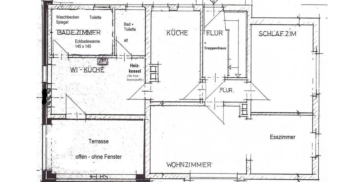 2 12 Zimmer-Erdgeschoss-Wohnung mit Möbeln - EBK-Terrasse-Garten 2.5 zimmer