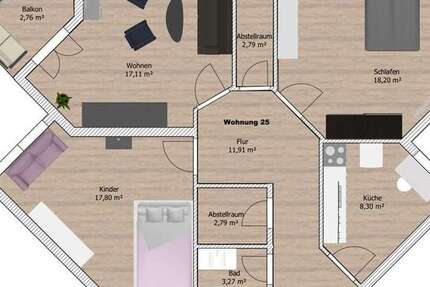 Wohnung zum Mieten in Schöppenstedt 570 € 84.93 m² 3 zimmer