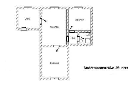 Wohnung Dortmund Innenstadt West - 2 Zimmer, 52 m&sup2;, 440&euro; | Angebot:26949268