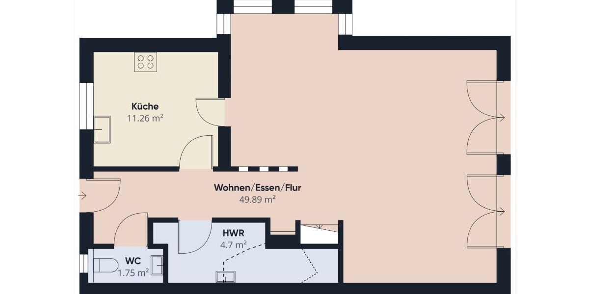 Außergewöhnliches Haus Wohnung über 2 Etagen in ruhiger Lage von Metjendorf-Oldenburg, KFW 70-ModernCarportGarten Wohnen am Rande von Oldenburg - Doppelhaushälfte Wiefelstede / Metjendorf Metjendorf | Angebot:26646278