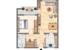 Etagenwohnung Dortmund Brackel - 2 Zimmer, 60 m&sup2;, 469&euro; | Angebot:26532534