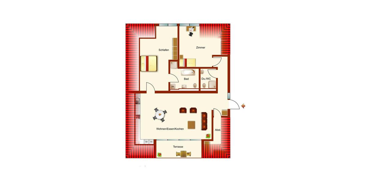 Dachgeschoßwohnung Radebeul - 3 Zimmer, 113 m&sup2;, 1.471&euro; | Angebot:24815381