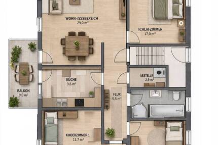 Wohnung Oberhermsdorf Oberhermsdorf - 4 Zimmer, 84 m&sup2;, 1.010&euro; | Angebot:26036907