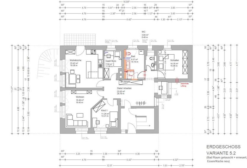 4 – Zimmer Erdgeschoßwohnung -Pulster Weg 2,95509 Marktschorgast