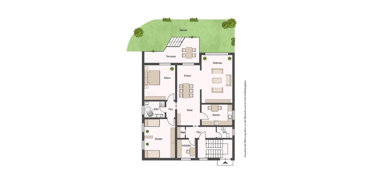 Hochparterre Wolfsburg Almke - 4 Zimmer, 120 m&sup2;, 1.180&euro; | Angebot:26123786