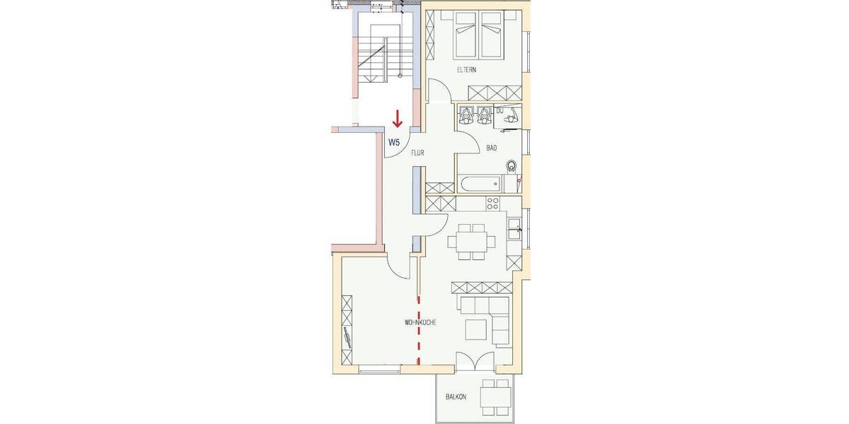 Etagenwohnung Kraiburg - 2 Zimmer, 76 m&sup2;, 960&euro; | Angebot:26826477