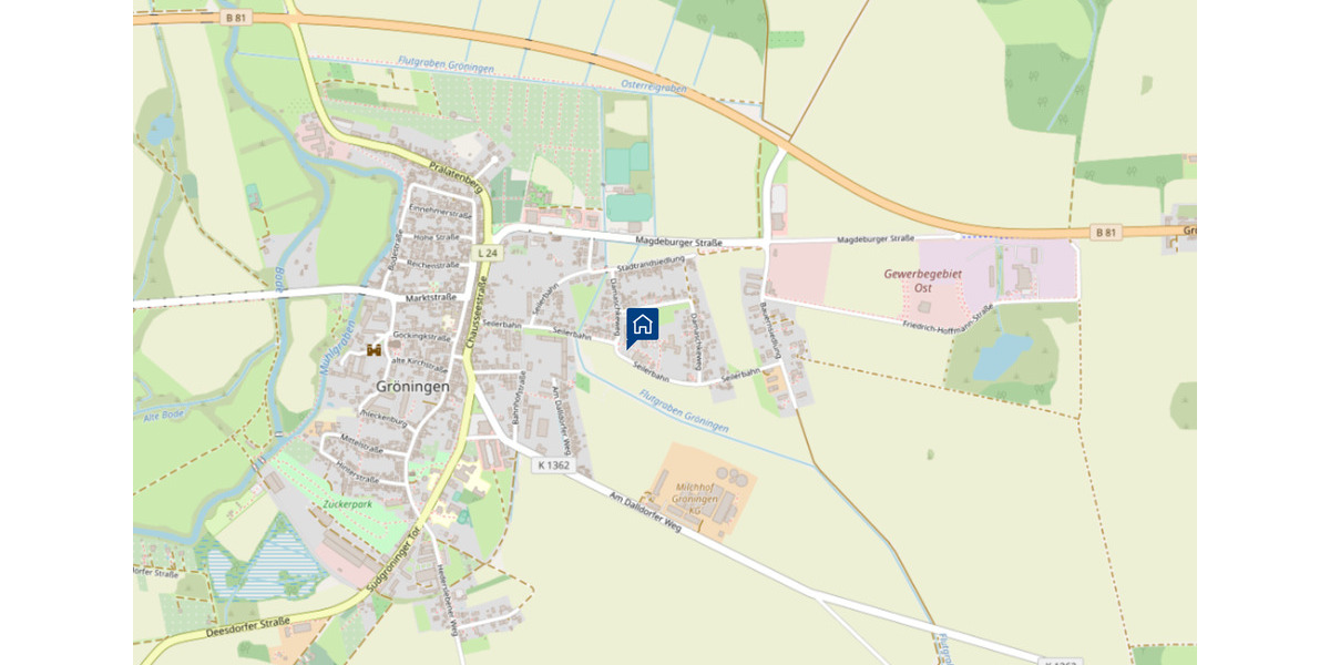 Dachgeschoßwohnung Gröningen - 2 Zimmer, 70 m&sup2;, 452&euro; | Angebot:25648290