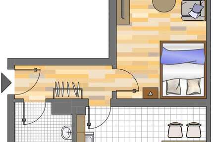 Wohnung Dortmund Körne - 1 Zimmer, 40 m&sup2;, 203&euro; | Angebot:27201917