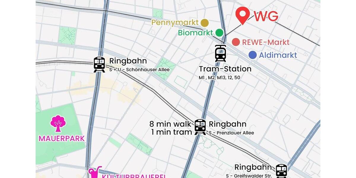 Wohnen auf Zeit Berlin Pankow - 1 Zimmer, 90 m&sup2;, 680&euro; | Angebot:26698458