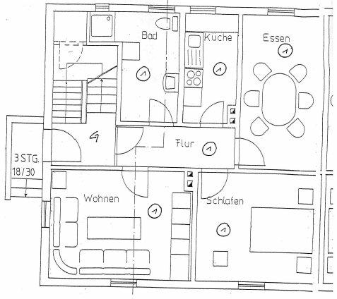 Etagenwohnung Wasungen - 3 Zimmer, 64 m&sup2;, 400&euro; | Angebot:26103745