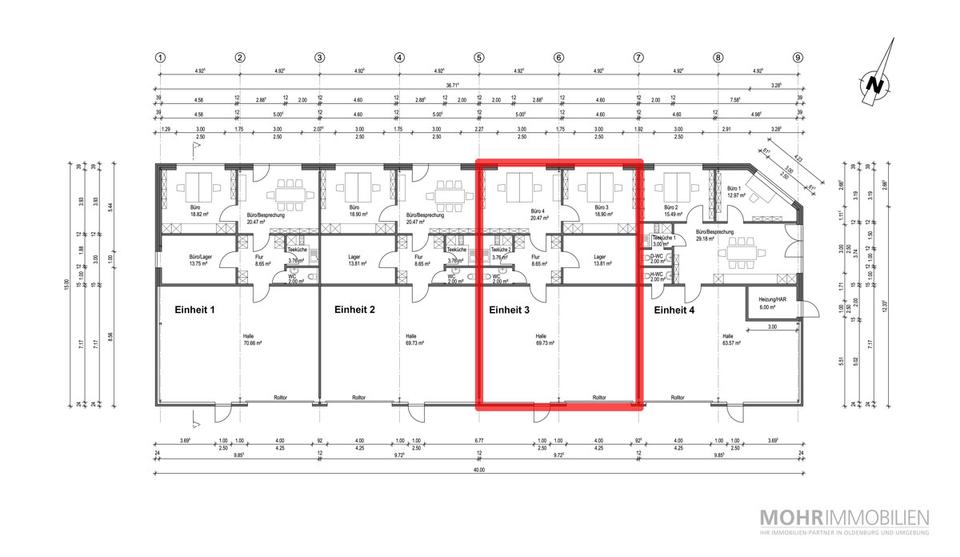 Gewerbeobjekt Oldenburg Drielaker-Moor - 1.050&euro; | Angebot:24511686