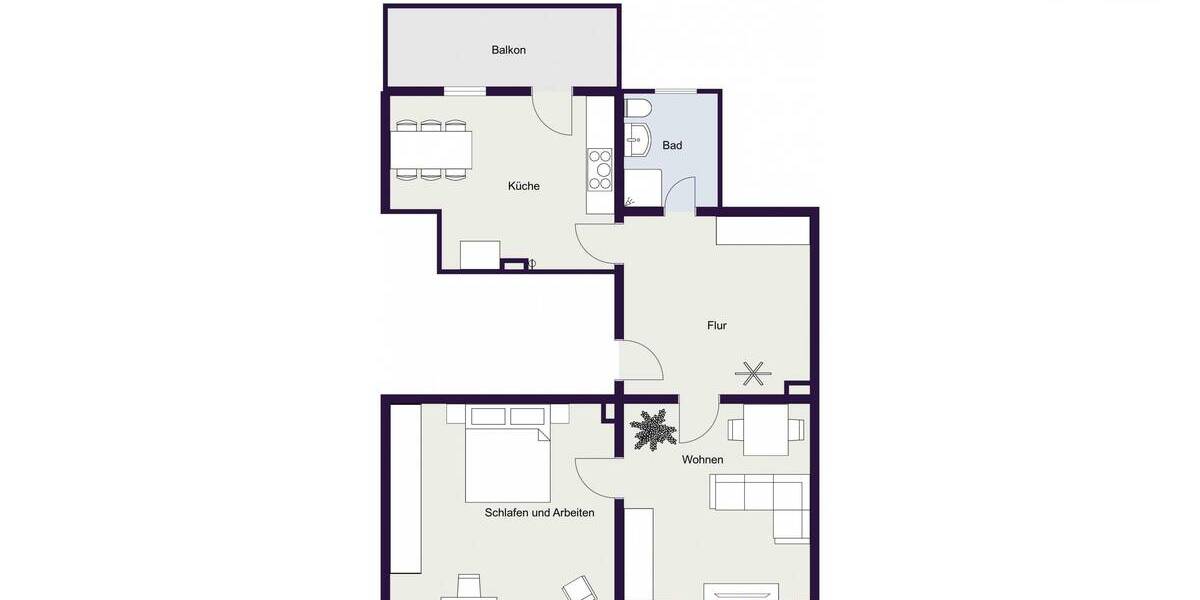 Etagenwohnung Bitterfeld-Wolfen Bitterfeld - 2 Zimmer, 70 m&sup2;, 470&euro; | Angebot:25708992