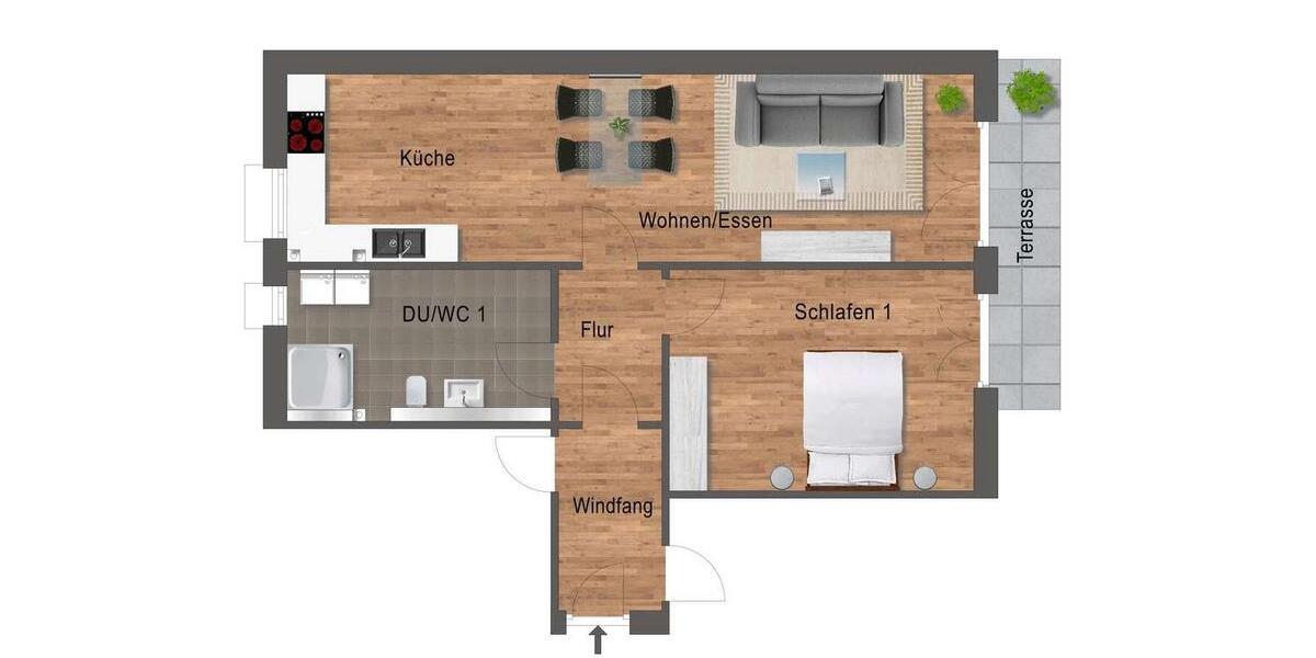 ERSTBEZUG: 2-Zimmerwohnung ab sofort frei! 2 zimmer