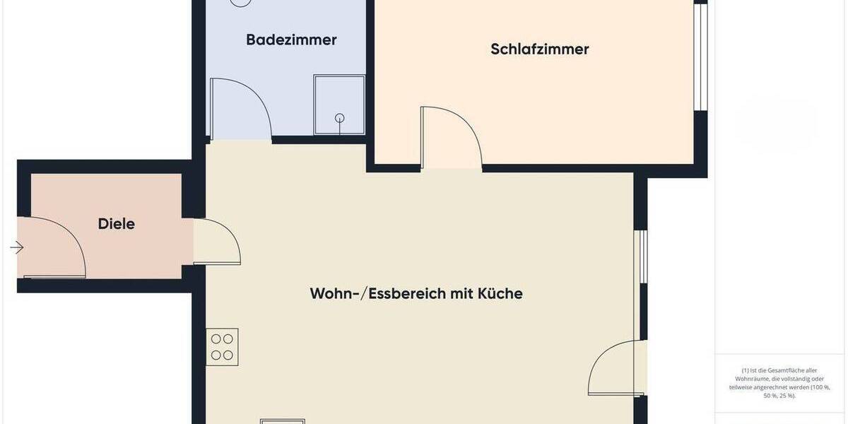 Etagenwohnung Gundelsheim - 2 Zimmer, 71 m&sup2;, 1.061&euro; | Angebot:26763936