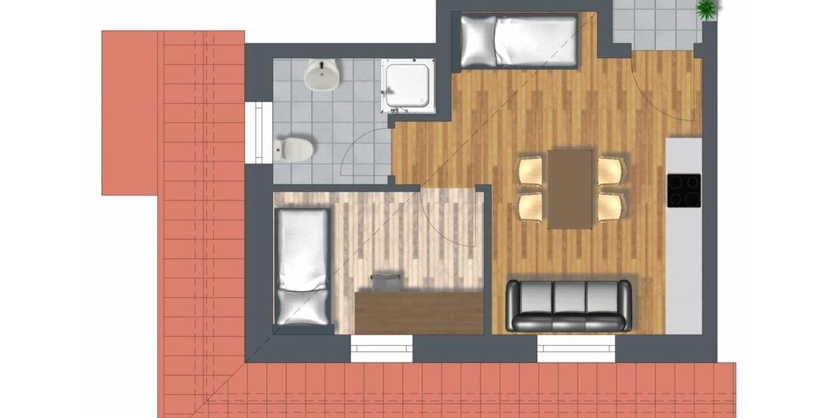 Wohnen auf Zeit Edewecht - 2 Zimmer, 35 m&sup2;, 74&euro; | Angebot:26229606
