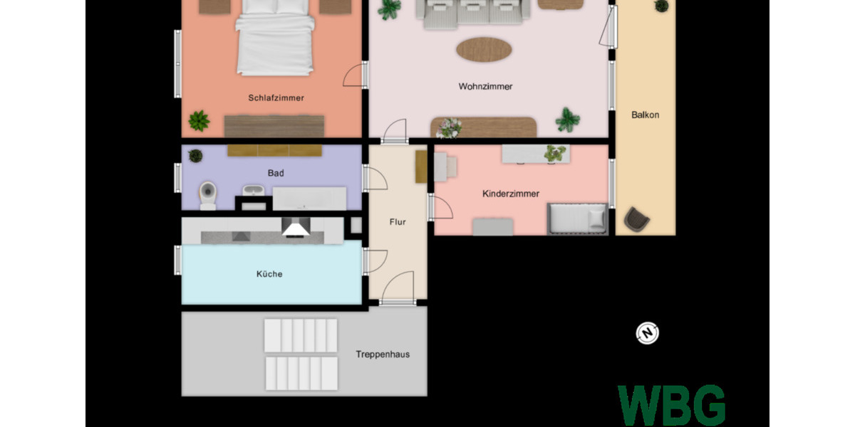 Etagenwohnung Großrückerswalde - 1 Zimmer, 35 m&sup2;, 195&euro; | Angebot:19987156