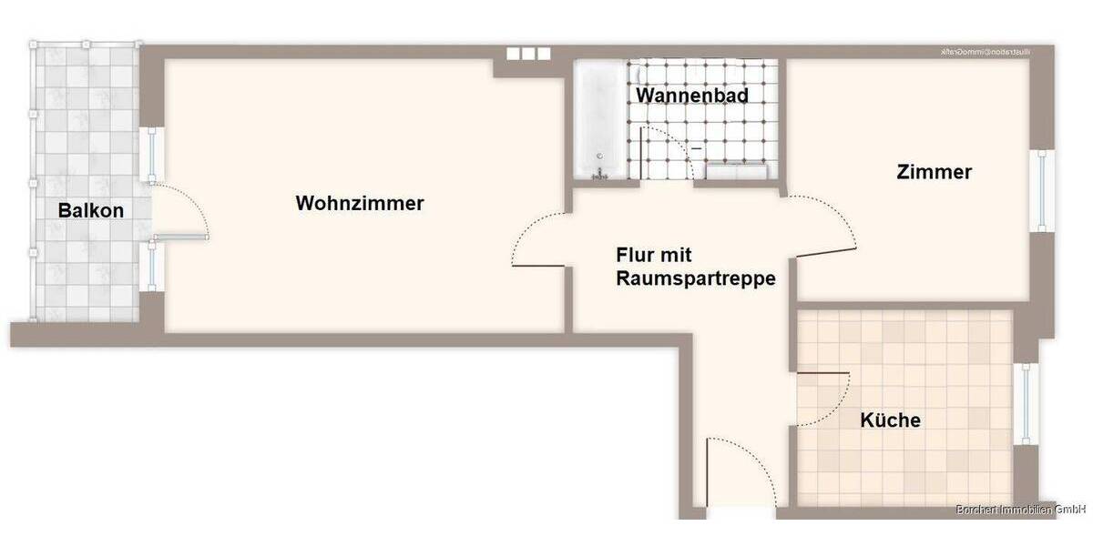 Etagenwohnung Elmshorn Hainholz - 2 Zimmer, 52 m&sup2;, 795&euro; | Angebot:26740447
