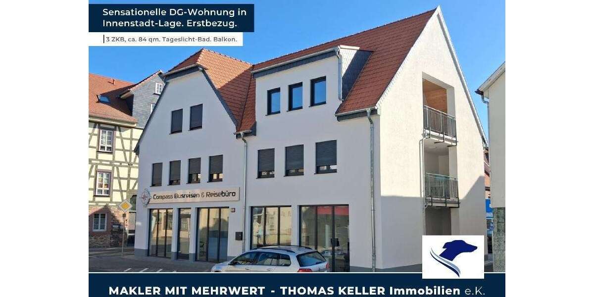 Etagenwohnung Nidda - 3 Zimmer, 78 m&sup2;, 1.000&euro; | Angebot:22931825