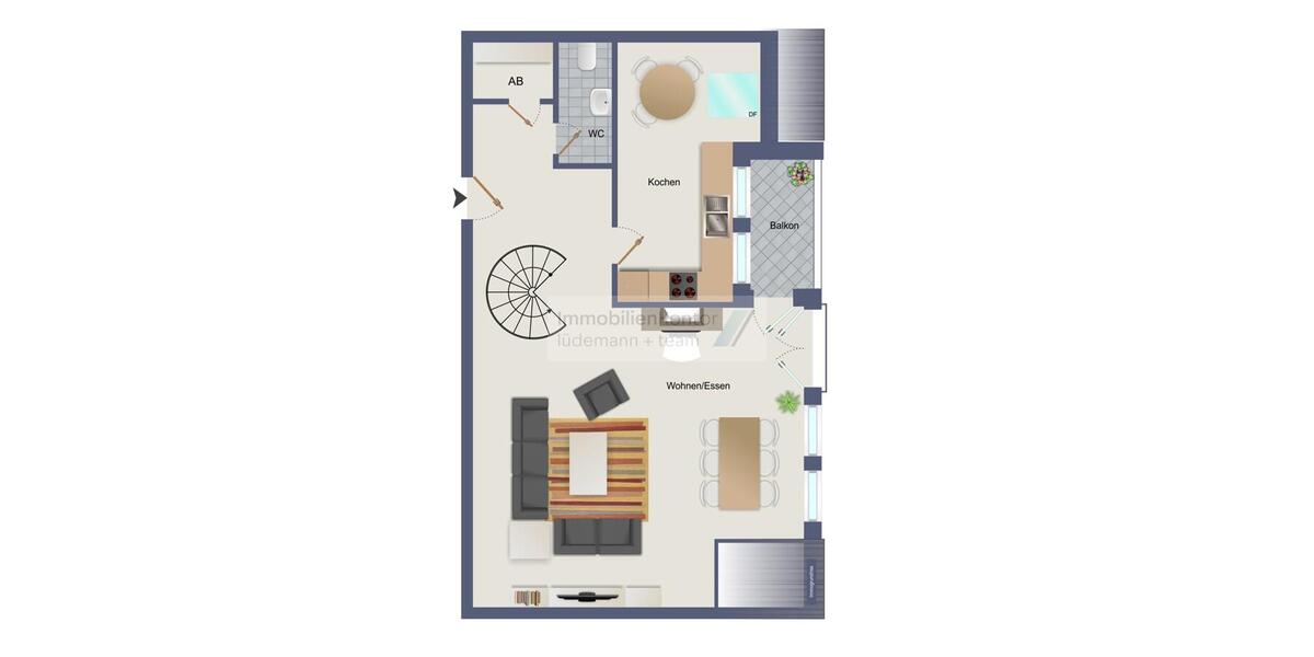 Maisonettenwohnung Scheeßel - 2 Zimmer, 88 m&sup2;, 850&euro; | Angebot:26405336