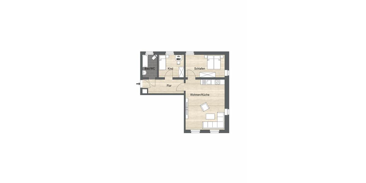 Etagenwohnung Augustusburg - 2 Zimmer, 66 m&sup2;, 396&euro; | Angebot:23779164