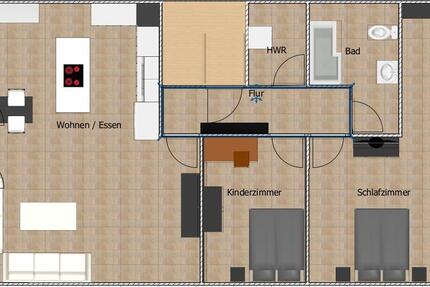 Wohnung Vacha - 4.5 Zimmer, 90 m&sup2;, 810&euro; | Angebot:26677942