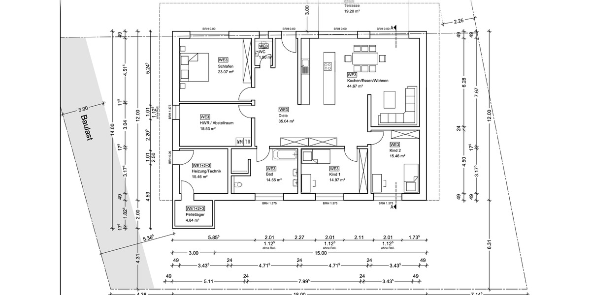 Terrassenwohnung Wartenberg-Rohrbach Rohrbach - 4 Zimmer, 175 m&sup2;, 2.500&euro; | Angebot:25323611