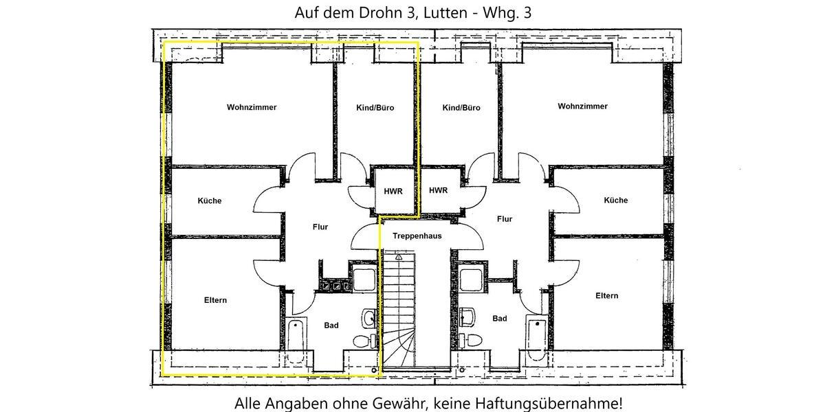 Dachgeschoßwohnung Goldenstedt - 3 Zimmer, 70 m&sup2;, 560&euro; | Angebot:25474170