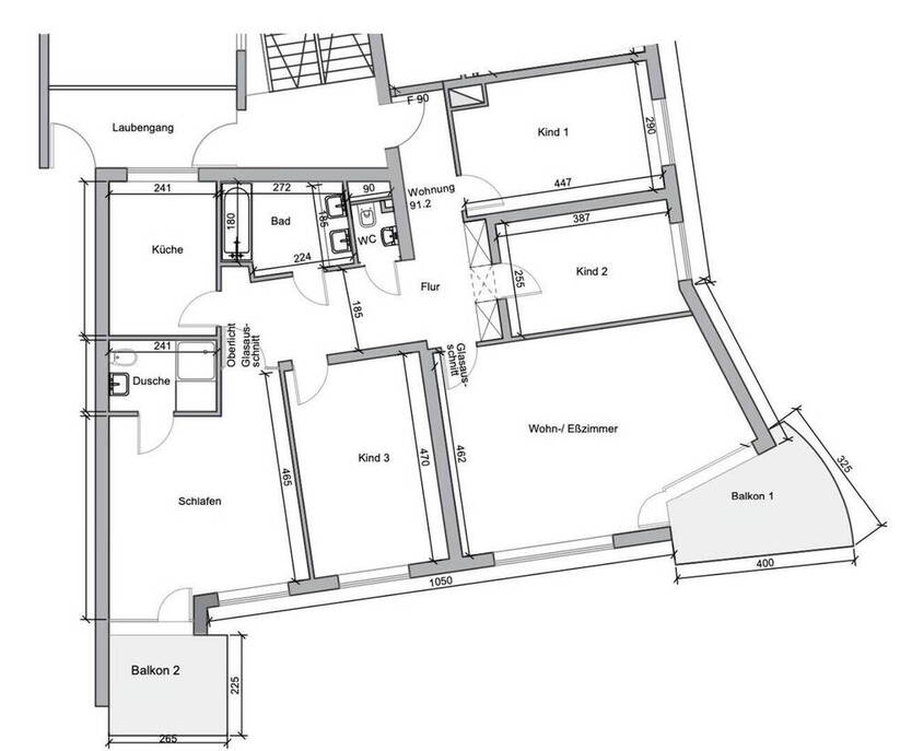 Charmante 5-Zimmer-Whg mit Panoramablick, zwei Balkonen & Tiefgarage - Zweitbezug nach Kernsanierung