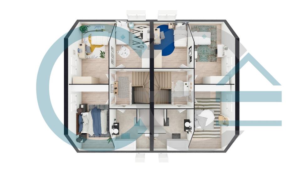 Doppelhaushälfte Nienburg (Weser) - 4 Zimmer, 125 m&sup2;, 1.350&euro; | Angebot:26021095